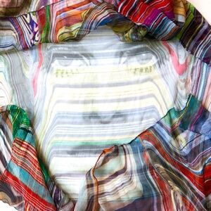 RARE, Out of Print Silk Iconic TWIGGY Scarf by Unbreakable Evolution